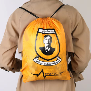 Promotional Custom Polyester Drawstring Backpack Sports Gym Backpack Gift DrawString Bag Drawstring Backpack