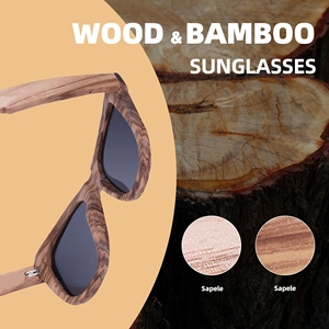 Gafas de Sol Retro Millionaire 2024, Cuadradas, con Protección UV400, Espejo Polarizado, de Madera, para Hombre y Mujer - Product Image 2