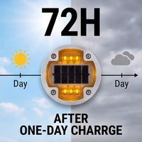 Marqueur de trottoir solaire LED réfléchissant double face IP68 couleur personnalisée pour parkings