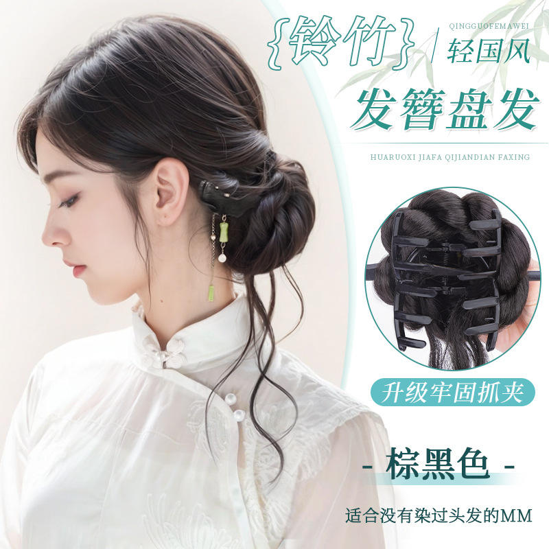 กิ๊บติดผมทรงมวยไม้ไผ่ [สีน้ำตาล-ดำ] - รวมกิ๊บติดผม