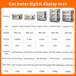 Thép Không Gỉ Thương Mại 3 Sàn Gas Nướng Lò 6/9 Khay Công Suất Lớn Gas Bánh Lò Điều Khiển Kỹ Thuật Số Cho Nhà Hàng Sử Dụng - Product Image 2