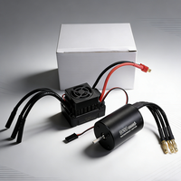 Combo moteur brushless 3650 ESC, moteur DC outrunner avec contrôleur de vitesse 45A 60A pour voitures RC, bateaux, modèles d'avions, drones