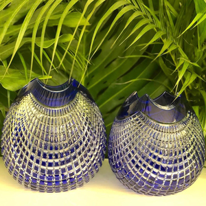 Commercio all'ingrosso proprio fabbrica soffiato a mano Design di lusso moderno di medie dimensioni di cristallo di <span class=keywords><strong>Venere</strong></span> italia Murano bolla di cristallo vaso di fiori - Product Image 3