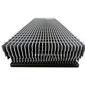 Panneaux de mur-rideau en aluminium anodisé, anti-corrosion, design industriel, façade extérieure de bâtiment - Product Image 1
