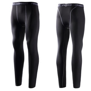 กางเกงวิ่งรัดรูปผู้ชายแบบใหม่ แห้งเร็ว ระบายเหงื่อได้ดี กางเกงรัดกล้ามเนื้อชาย พิมพ์ลายต่อผ้า สำหรับออกกำลังกายและฝึกซ้อม - Product Image 1