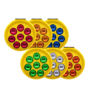 Luce di Segnalazione Stradale ad Alta Luminosità, Luce Solare Lampeggiante, Sicurezza Stradale 8 Luci, Luce di Avvertimento a Forma di Girasole - Product Image 1