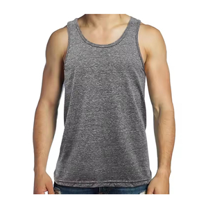 <b>Men's</b> <b>White</b> Cotton <b>Tank</b> <b>Top</b> O-Neck Solid Color Casual Knitted Sleeveless Quick Dry Breathable Eco-Friendly <b>for</b> Daily Wear - Product Image 4