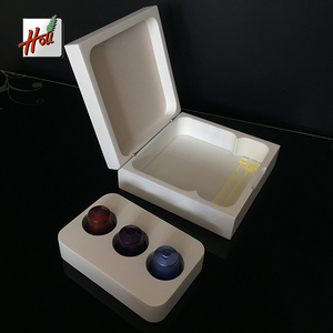 White Wooden Cases Flip-open Storage Box Nespresso <strong>Coffee</strong> <strong>Capsule</strong> 3+4 Holes Storage Box - Product Image 4