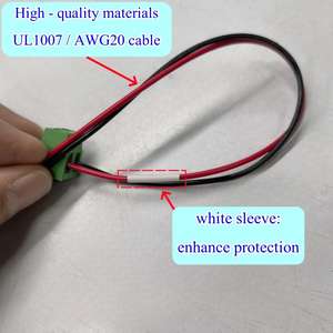 Konektor Blok Terminal Sekrup Inti Tembaga Kustom 5.08mm <span class=keywords><strong>2</strong></span> Pin Terminal Spade Isolasi PVC Perakitan Kabel Kawat AWG20 - Product Image 5