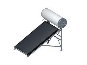 <span class=keywords><strong>Chauffe</strong></span>-<span class=keywords><strong>eau</strong></span> solaire à plaque plate pressurisée à haut rendement <span class=keywords><strong>120L</strong></span>-Échangeur de chaleur à enveloppe et réservoir en émail de porcelaine - Product Image 2