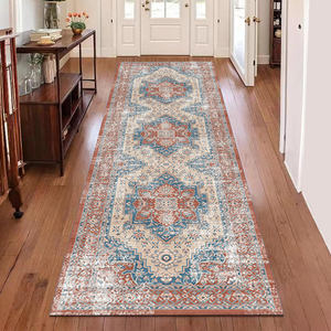 Vendita di fabbrica ciniglia Vintage ingresso corridoio tappeto angosciato medaglione macchina lavabile Runner tappeto 2x7 - Product Image 3