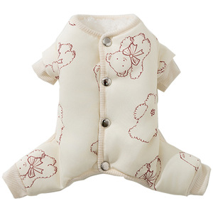 Cotton-Padded Coat For Teddy Dogs Small Dogs Kittens Fleece Lined Thick Warm Full Print <b>Bear</b> Design Pet Clothes - Product Image 5