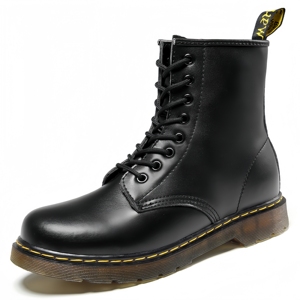 Chaussure de luxe haut de gamme à lacets à la cheville, imperméable, avec doublure en cuir véritable et design à lacets croisés pour l'automne/hiver - Product Image 5