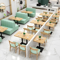 Ensemble de mobilier commercial pour restaurant : Tables en marbre blanc, fauteuils en rotin, banquettes vert sauge – Vente en gros