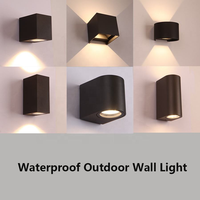 Projecteur LED mural extérieur haut de gamme IP65 étanche, pour jardin, clôture, balcon, projecteur simple tête, pour poteau, maison, allée