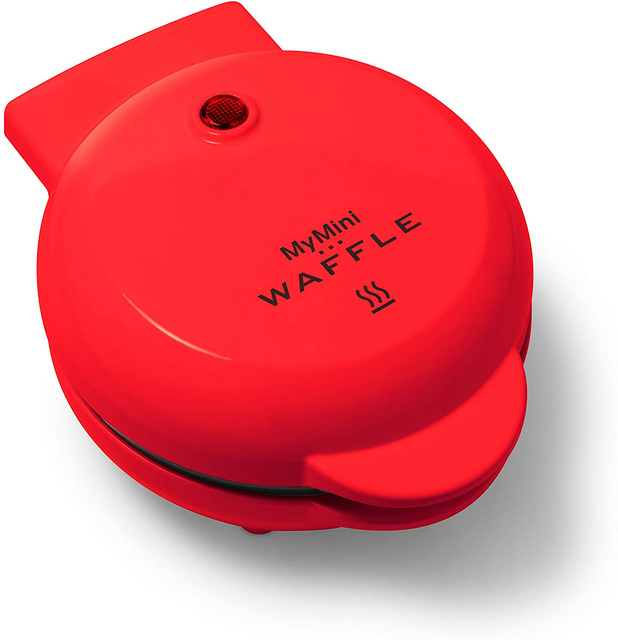Breakfast Cake 400W Individual Non Stick Round Mini Waffle Maker With ETL Certificate