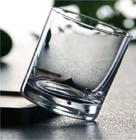 Gobelet en verre de dégustation de whisky en verre de cristal sans plomb de fantaisie de sublimation de corps droit de marques privées pour le restaurant