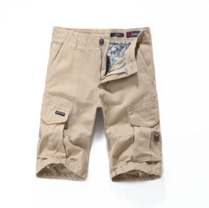 BAWANGCHENG Shorts Cargo Multi-tascabile in cotone 100% da <span class=keywords><strong>uomo</strong></span> <span class=keywords><strong>pantaloni</strong></span> <span class=keywords><strong>corti</strong></span> Cargo <span class=keywords><strong>con</strong></span> <span class=keywords><strong>tasche</strong></span> - Product Image 2