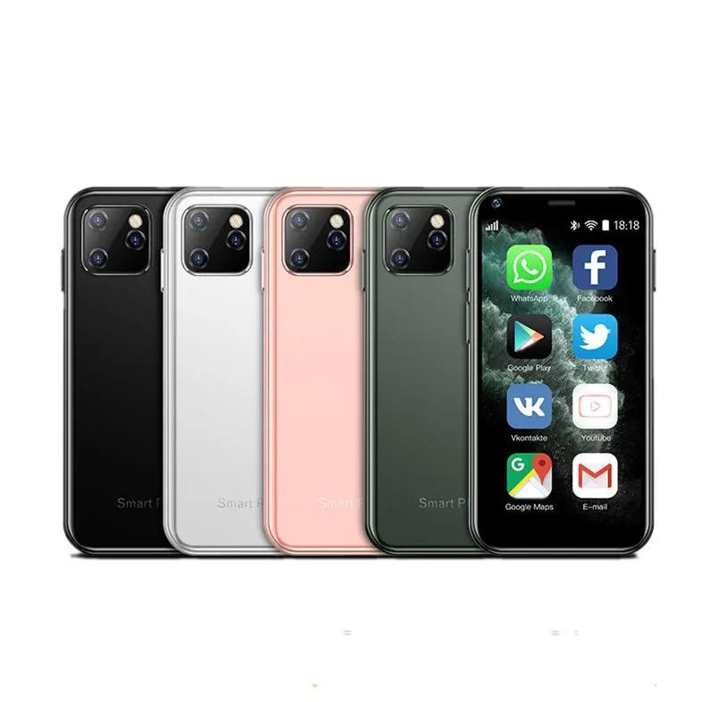 Mobiele Telefoons Gemaakt In China Soja Xs11 Mini 2.5 Inch Nano Scherm 3G Android Mp3 1G + 8G Kaart Smartphone Voor Kinderen Multi-Language