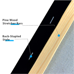 Fabbrica Direttamente Artista Pittura Nero di <span class=keywords><strong>Tela</strong></span> di Canapa Allungata <span class=keywords><strong>per</strong></span> lo studio - Product Image 4
