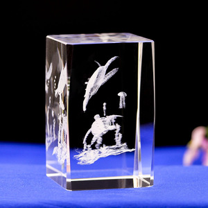 2023 thiết kế mới nóng bán hàng rùa biển gạch 3D khắc khối thủy tinh - Product Image 3