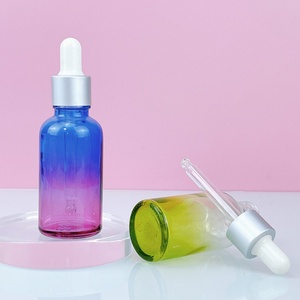 ขวดหยดแบบไล่สีหรูหราสั่งทำพิเศษสำหรับเซรั่มบำรุงผิวและน้ำมันหอมระเหยสำหรับเส้นผม ขวดแก้วขนาด 1 ออนซ์ 30 มล. - Product Image 2