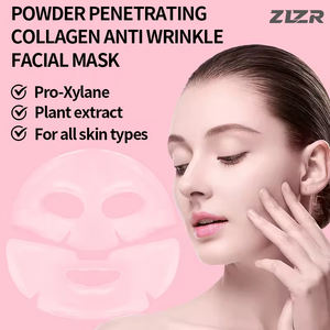 Productos para el Cuidado de la Piel, Mascarilla Facial de Hidrogel Rosa con Colágeno Bio y ADN de Salmón PDRN, Tratamiento Nocturno Profundo - Product Image 3