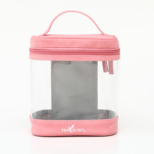 Travelsky Cosmetic Bag Large Capacity Waterproof PU Transparent Storage Travel Toiletry <b>Case</b> <b>Makeup</b> Organizer Portable Handbag - Product Image 5