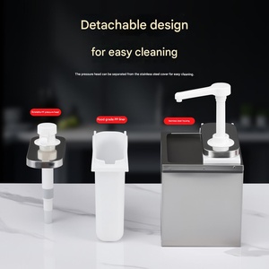 Distributeur de sauce à pompe moderne en acier inoxydable BEILAIFEI, modèle 1, <span class=keywords><strong>pour</strong></span> les cafés et les salons de thé - Product Image 2