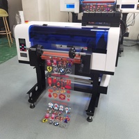 Nueva Impresora UV DTF con Cabezal de Impresión Daul XP600 y Cabezal de Impresión Epson, Impresora Automática Todo en Uno A3+ de Escritorio para Calcomanías con Laminador