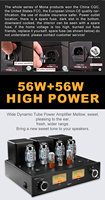 Amplificador de Tubos MONA KT88 Premium de 2.0 Canales con Decodificación de Fibra/Coaxial/USB/DAC, Amplificador de Potencia Multifunción de Tubos Puros, Directo de Fábrica