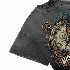 T-shirts pour hommes vintage, effet délavé, style punk, graphiques, respirants, en coton, streetwear, de haute qualité, pour la vente en gros - Product Image 4