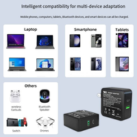 Tête de charge rapide DENIXI PD100W avec fonction de charge multi-ports 2C1A, utilisation de voyage et de petits appareils, CQ3.0 Cargador Rapido