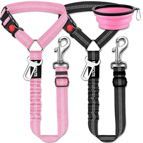 High quality adjustable pets walking dog leashes pet car seat belt dog leashes