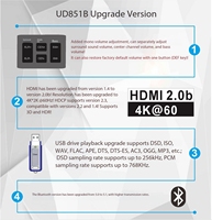 Conversion de décodeur audio DTS AC3 5.1 canaux répartiteur DAC carte son d'ordinateur USB