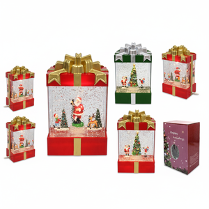 LED Christmas Gift Set 5\"X3.2\"X8\" <b>Decorative</b> <b>Lighting</b> with Musical Feature 6PCS/CS - Product Image 2