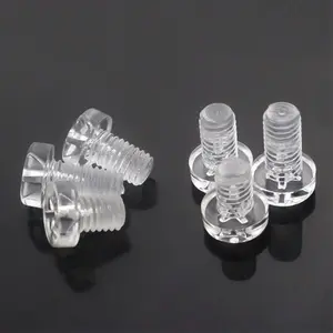 M4*10 round head Phillips plastic screw acrylic transparent PC environmental protection