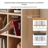 Étagère en panneaux de mélamine de qualité E0 avec design modulaire, facile à assembler, adaptée à la maison, à l'école et à la bibliothèque