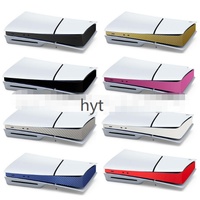 Coques de protection hyt pour console Slim/Pro en plastique, silicone et ABS, autocollants centraux séparés - Plusieurs couleurs