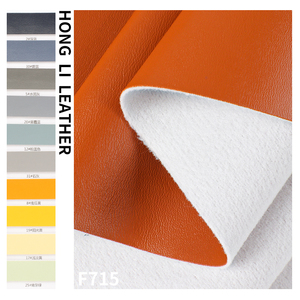 F715 <strong>Nappa</strong> <strong>Leather</strong> 32m/ Roll Thickness 1.0mm Waterproof Semi-PU <strong>Leather</strong> with Knitted Backing for Luggage Wallet Sofa Car &amp; Craft - Product Image 1