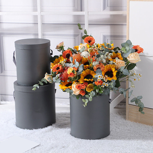Vente en gros Boîte d'emballage cylindrique en <span class=keywords><strong>papier</strong></span> pour bougies Boîtes à bouquet rose ronde pour bouquets de mariage et cadeaux de fête HONPAK - Product Image 3