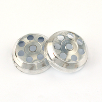 Réflecteur en aluminium de qualité industrielle à 8 trous, usinage CNC, placage sous vide, réflecteur de lumière LED pour lampe torche tactique