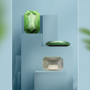 Accesorios de cristal rectangulares, octogonales, con base puntiaguda e irregulares para decoración de fundas de teléfono y prendas de vestir - Product Image 4