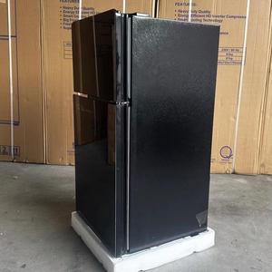 80L Doble Puerta Abierta Negro Vidrio Refrigerador Seguro Congelador Hogar Mini Nevera para el hogar Refrigerador - Product Image 3