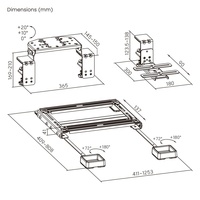 Accessoires de montage universels LRA04-BS01 pour simulateurs de course