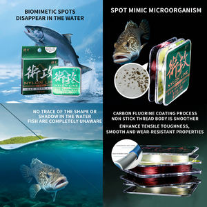 สายตกปลาไนลอน sugon 50เมตร, ความแข็งแรงสูงทนต่อการตกตะกอนทนต่อการฉีกขาดของญี่ปุ่นสายเอ็นตกปลาสำหรับแม่น้ำทะเลสาบ - Product Image 3