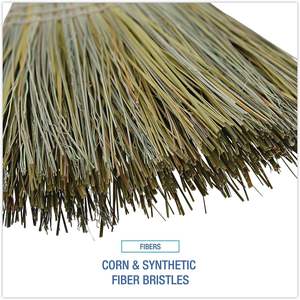 Balai à poils synthétiques gris/naturel de 60 pouces Boardwalk BWKBR10002, 6 par carton - Product Image 2