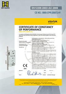 Serrure à mortaise KEYMANCE de conception moderne pour portes en bois, certifiée CE, pour salles de classe et usage commercial, avec fonction de sécurité européenne. - Product Image 4