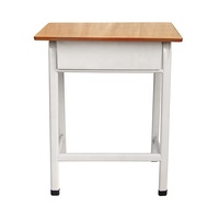 Table d'étude en contreplaqué avec structure métallique pour les élèves du primaire et du secondaire, mobilier de classe, bureau et chaise robustes pour étudiants