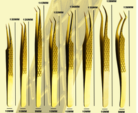Pince à épiler en acier inoxydable pour extensions de cils avec pointe en fibre, pince à épiler pour cils volumineux avec pointe en fibre, pince à épiler de beauté, logo personnalisé